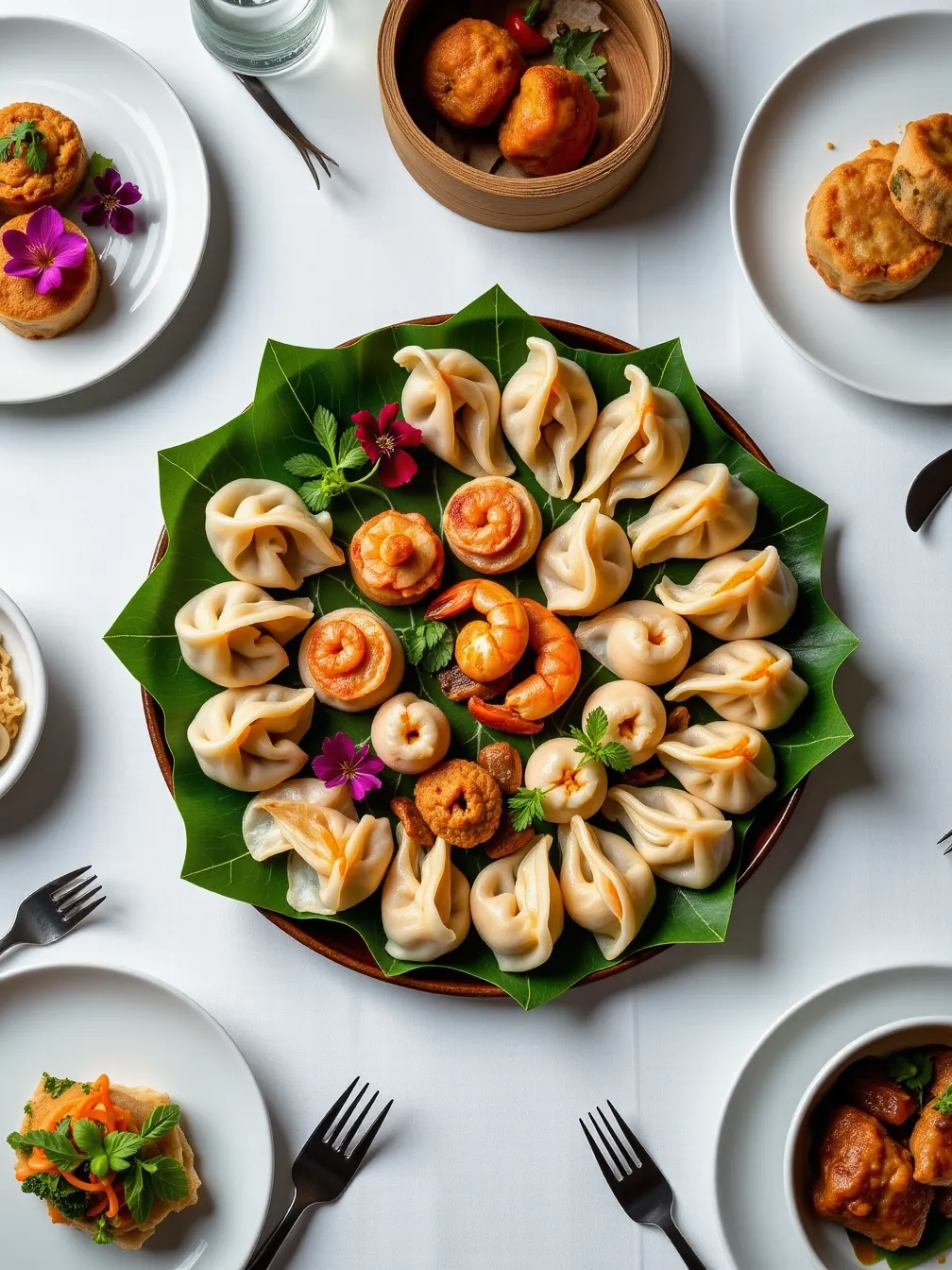 Gourmet Dim Sum Platter Photography